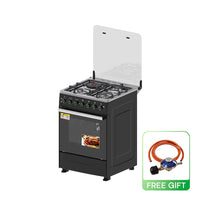 Syinix Standing Cooker Gas Cooker with Electric Oven 3 Gas Burners 1 Hot Plate 60 cm*60 cm Q60GC2