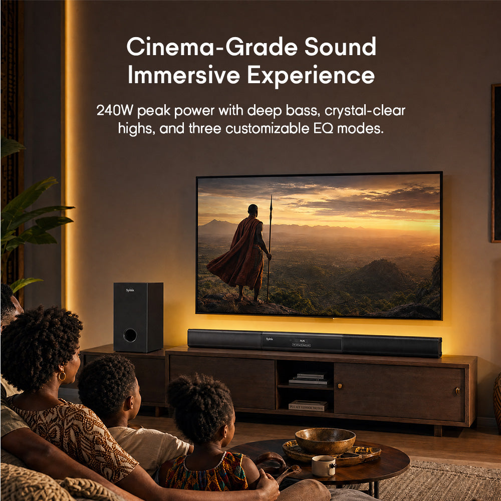 Syinix Soundbar Subwoofer Bluetooth Black SYN-S60