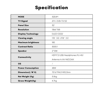 Syinix 32 inch Frameless i-Cast Smart TV