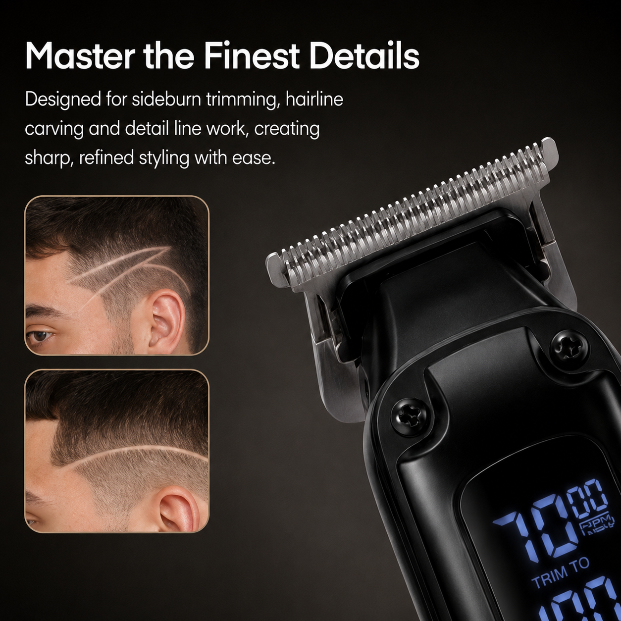 Syinix POWERTRIM Edge Detail Trimmer — Zero-Gap 7000 RPM Precision Line-Up SHC-680m