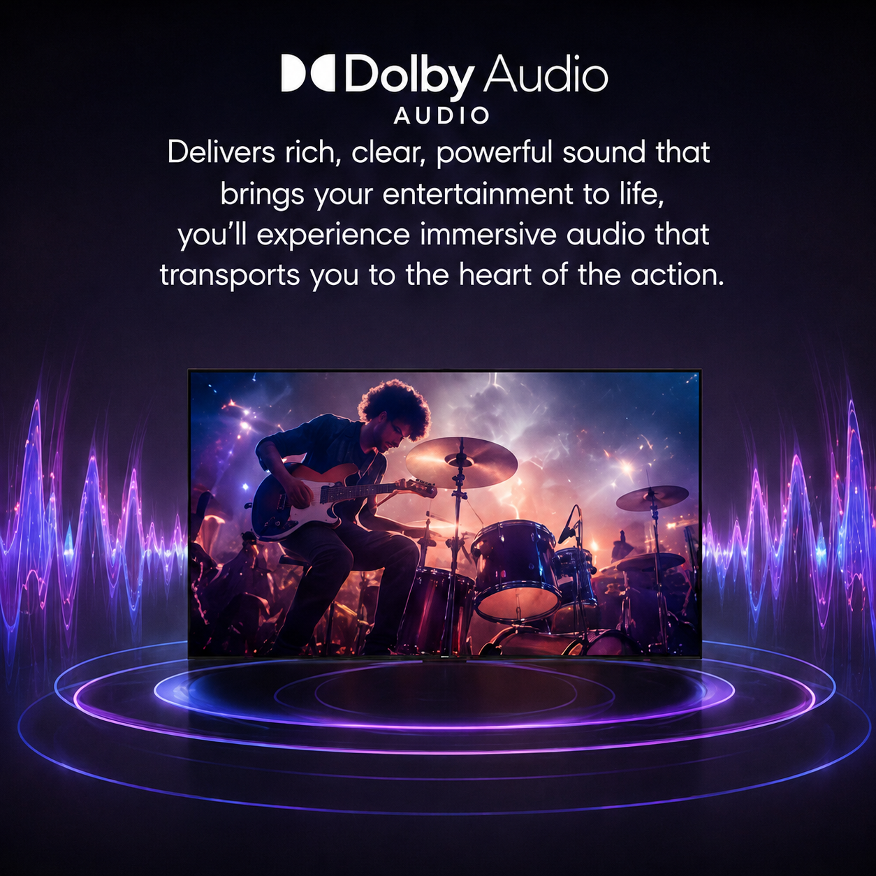 Syinix 50 inch QLED 4K Google TV – Quantum Dot Color, Dolby Audio, 16W HIFI 50Q61K
