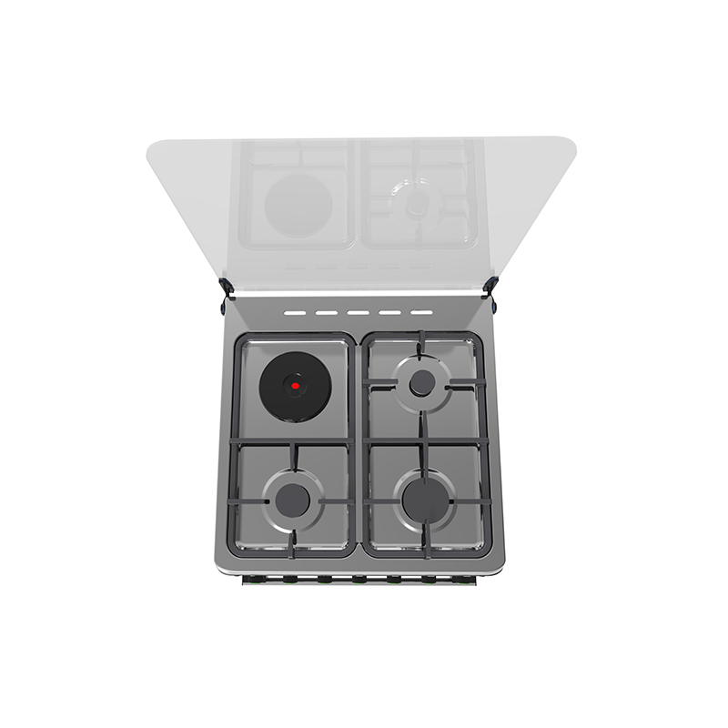 Syinix Standing Cooker Gas Cooker with Electric Oven 3 Gas Burners 1 Hot Plate 60 cm*60 cm Q60GC2