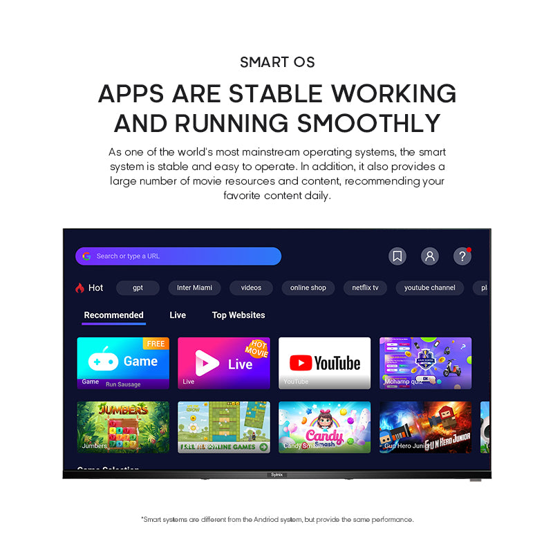 Syinix Smart TV 43 inch 43S65H