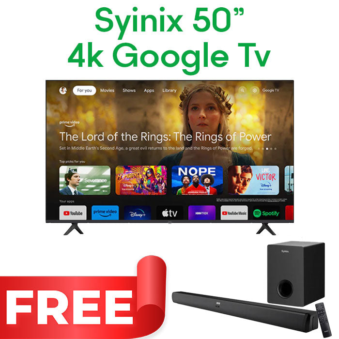 Syinix Google TV Premium UHD 4K 50 Inch - 50U61G
