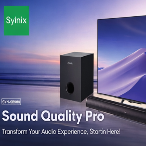 Syinix Soundbar Bluetooth 80W Black SYN-SB580