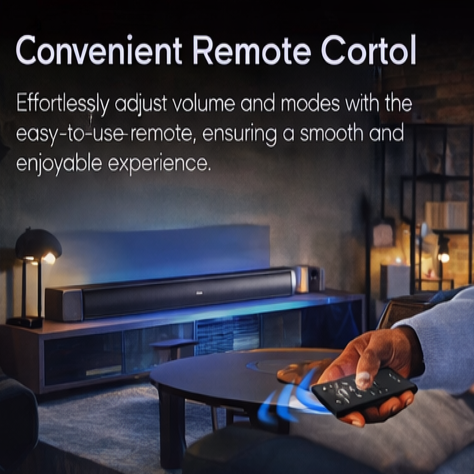 Syinix Soundbar Bluetooth 80W Black SYN-SB580