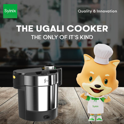 The ugali cooker by Syinix electronics, the only of its kind.