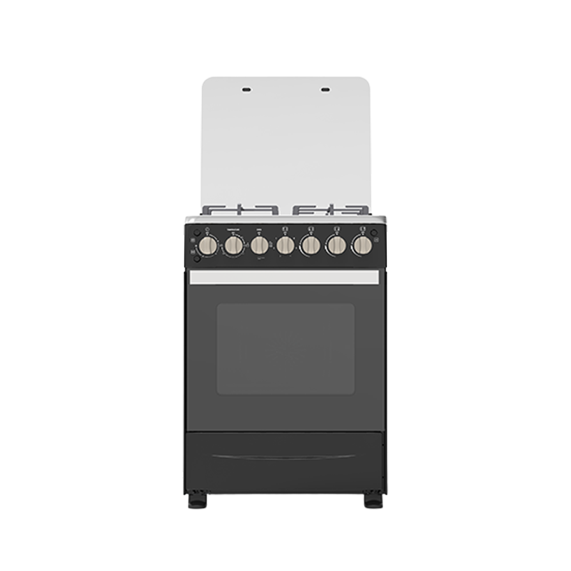 Syinix Standing Cooker Gas Cooker with Electric Oven 3 Gas Burners 1 Hot Plate 60 cm*60 cm Q60GC3