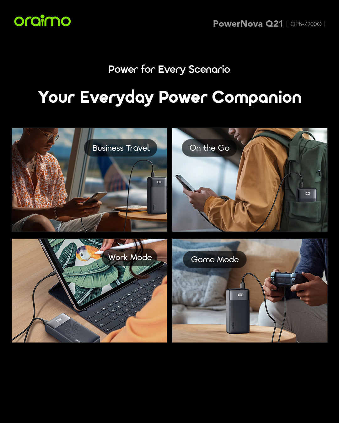 Oraimo PowerNova Q21 Power Bank OPB-7200Q