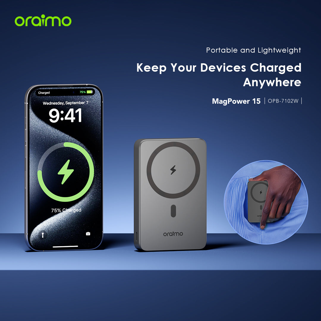 Oraimo Magnetic Wireless Charge Power Bank OPB-7102W