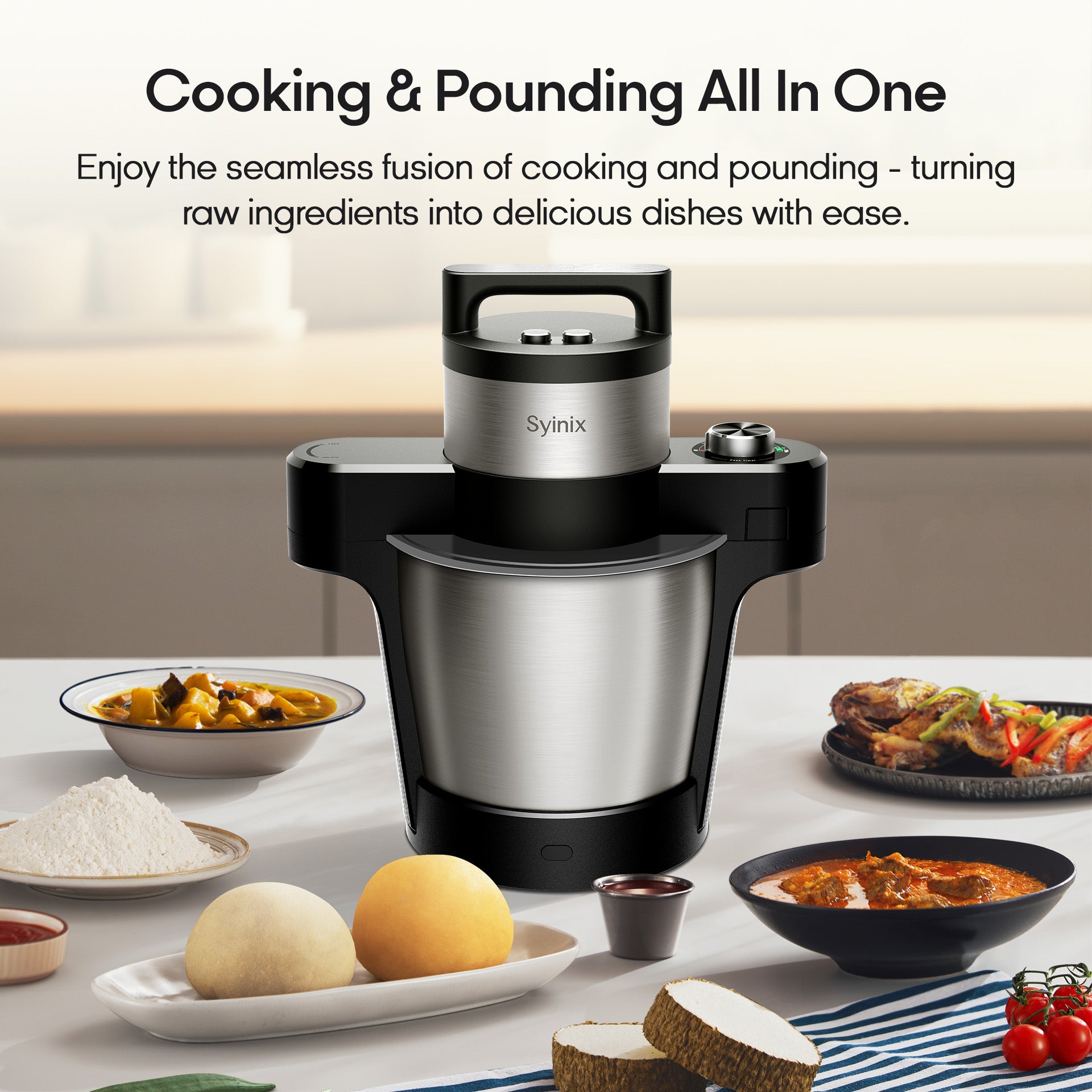 Syinix Ugali Cooker Eco Multi-functional Food Cooker SFM60E1