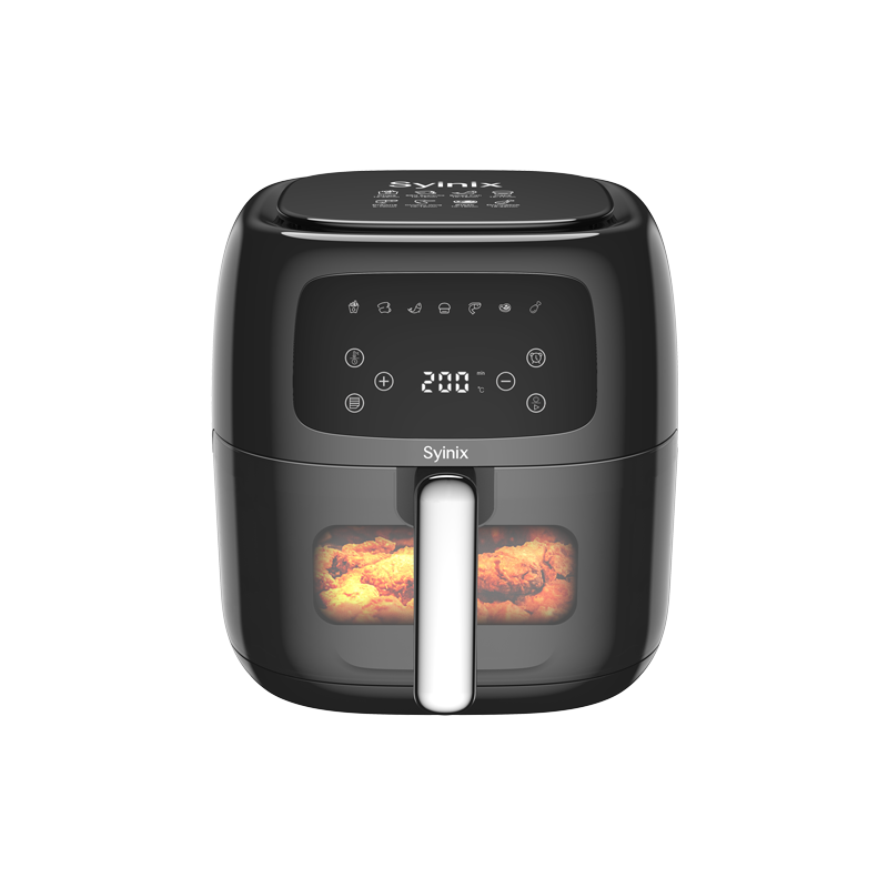 Syinix Air Fryer Large Non-Stick Basket Black 8L SAIF75E