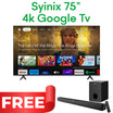 Syinix Google TV QLED 4K 75 Inch - 75Q61