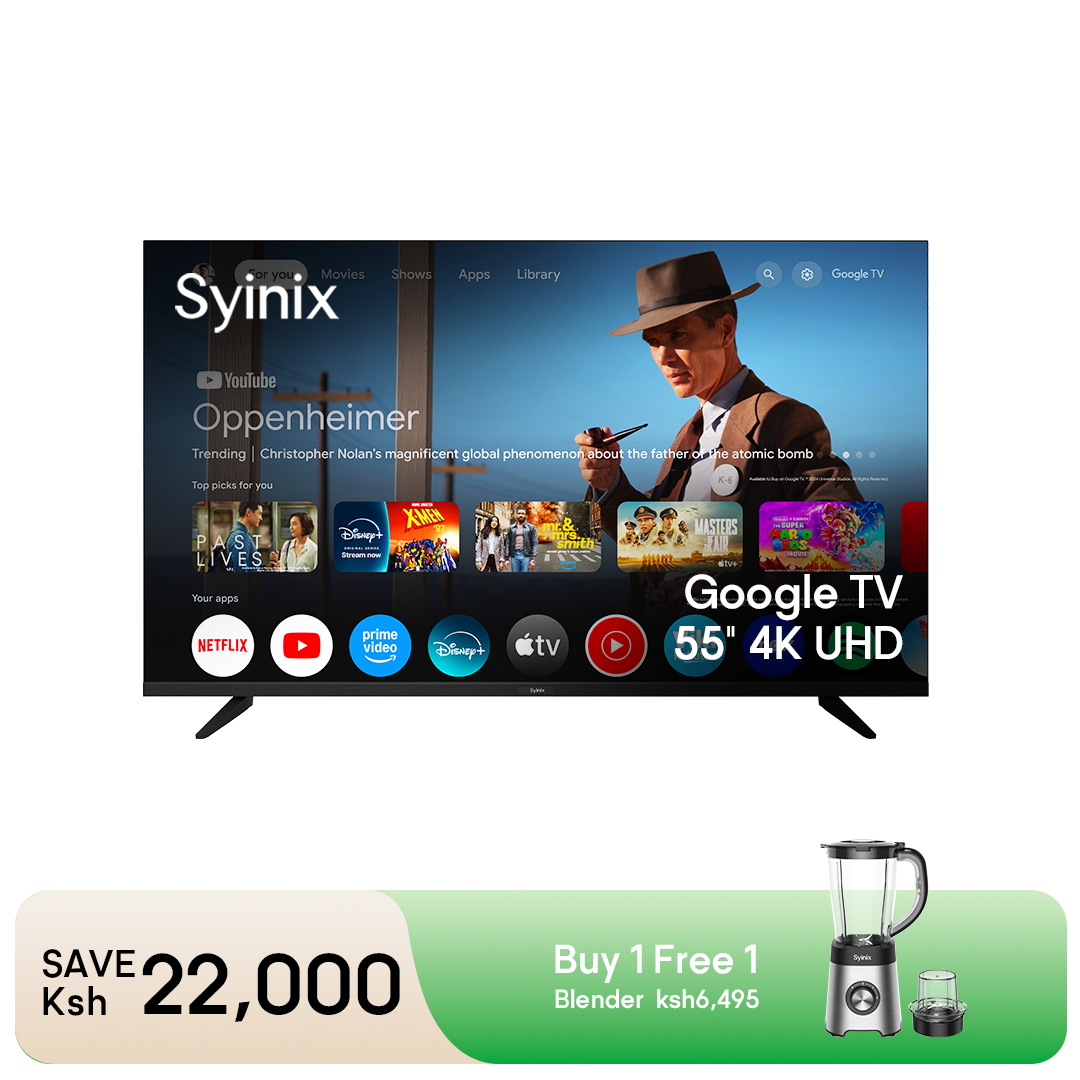 Syinix Google TV Premium UHD 4K 55 Inch - 55U61G
