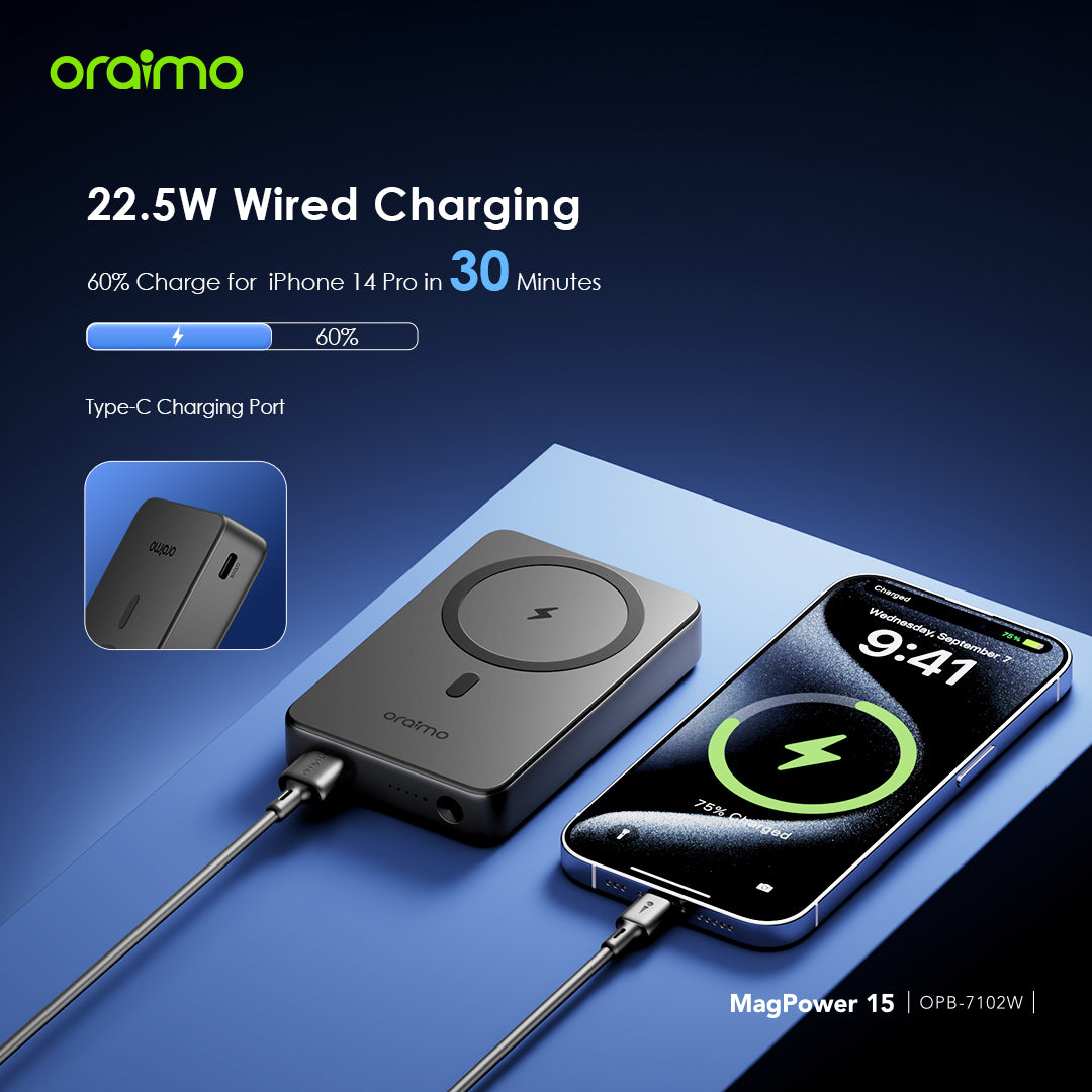 Oraimo Magnetic Wireless Charge Power Bank OPB-7102W