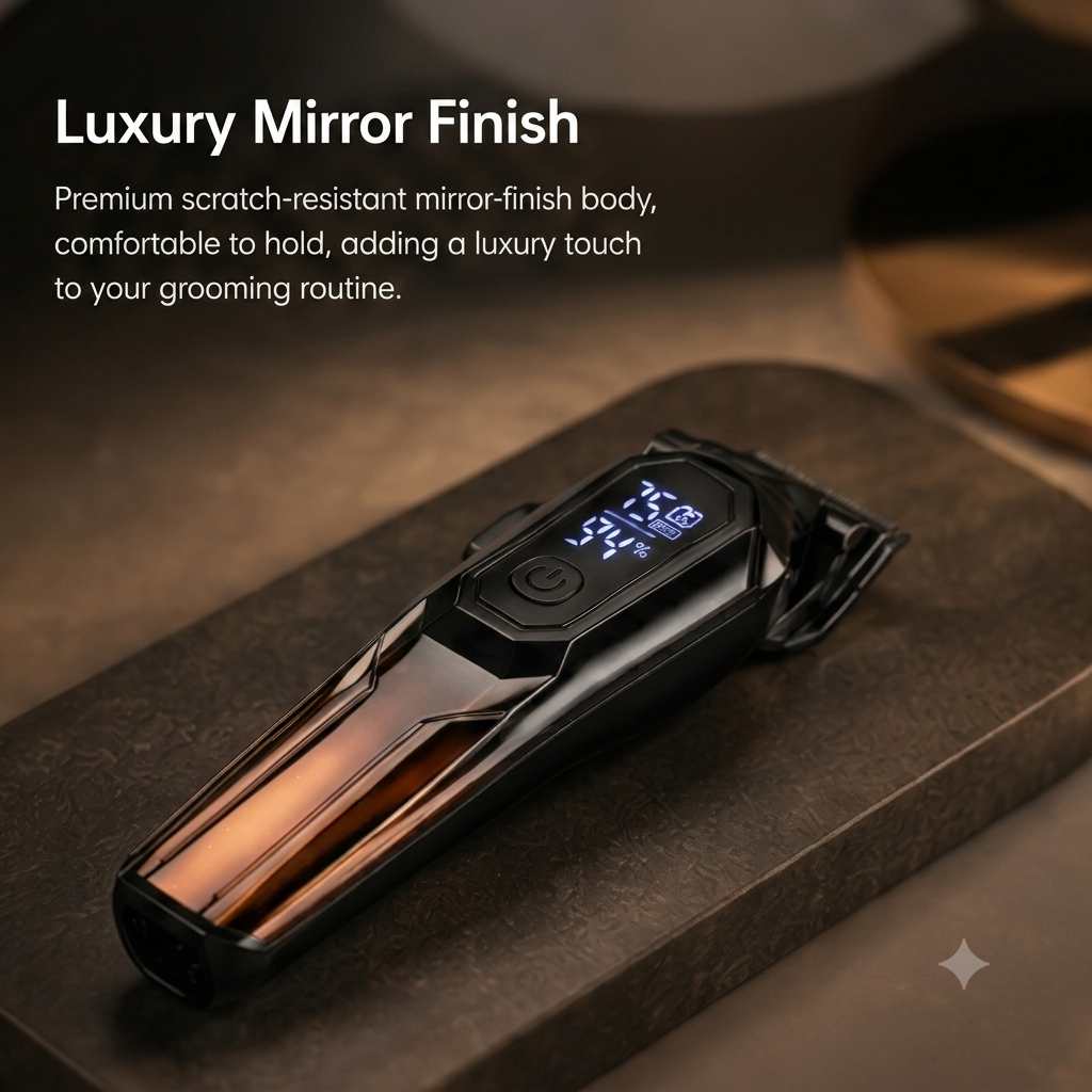 Syinix POWERTRIM Elite Premium Hair Clipper — 7500 RPM Titanium Blade Flagship SHC-780