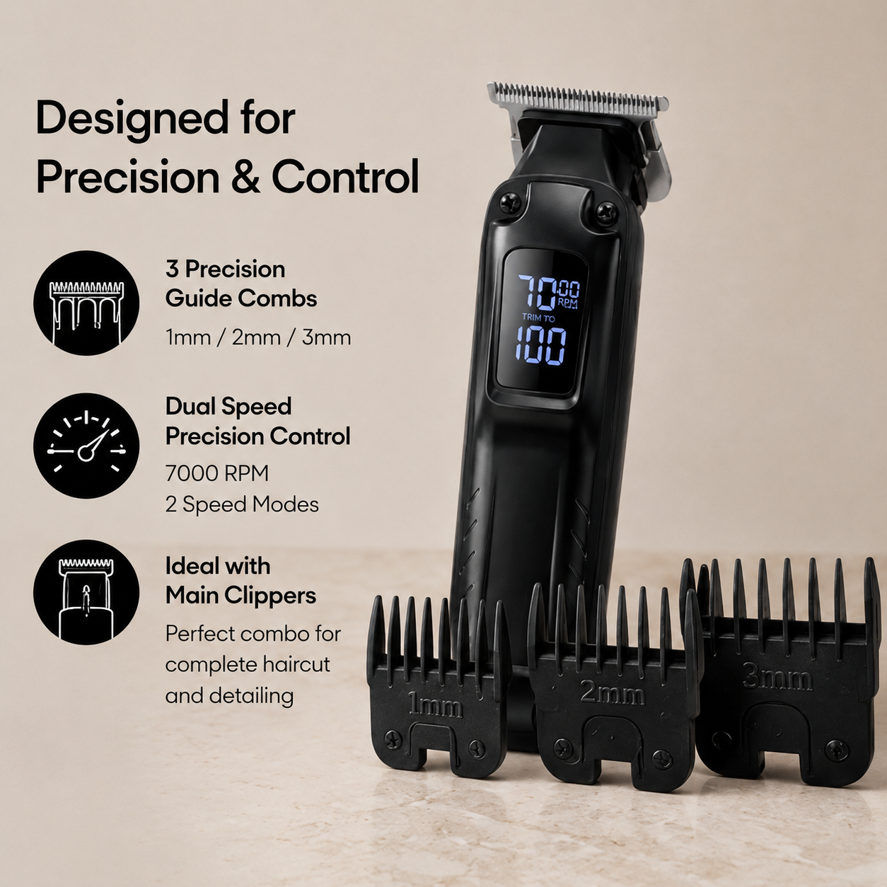 Syinix POWERTRIM Edge Detail Trimmer — Zero-Gap 7000 RPM Precision Line-Up SHC-680m
