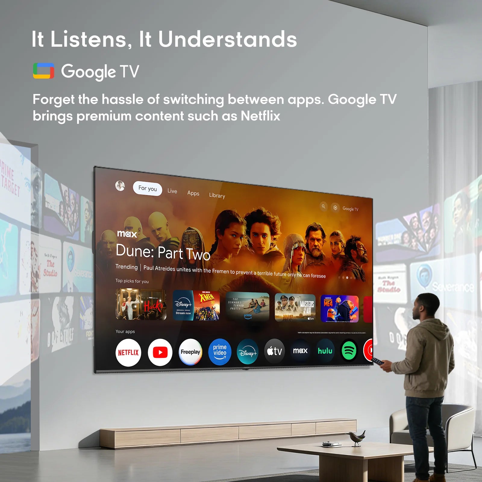 Syinix 86 inch QLED 4K Google TV Dolby Vision Dolby Atmos  86Q61K