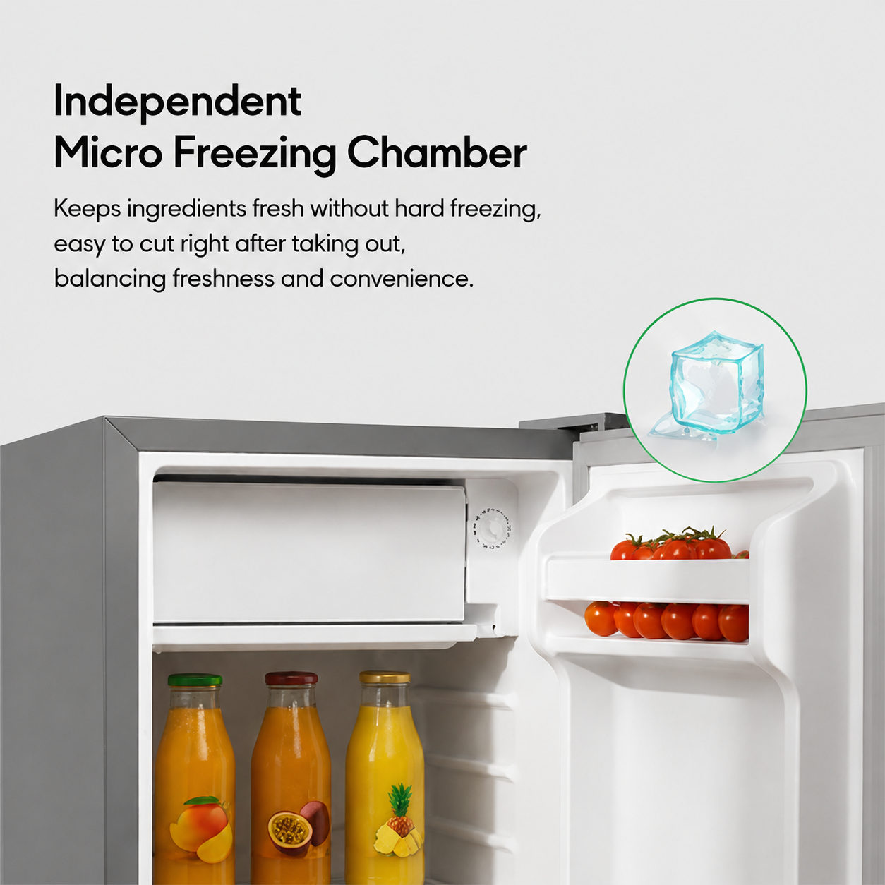 Syinix Mini Fridge 90L with 9-Level Temperature for Apartment Office  Bedroom FD115SDS
