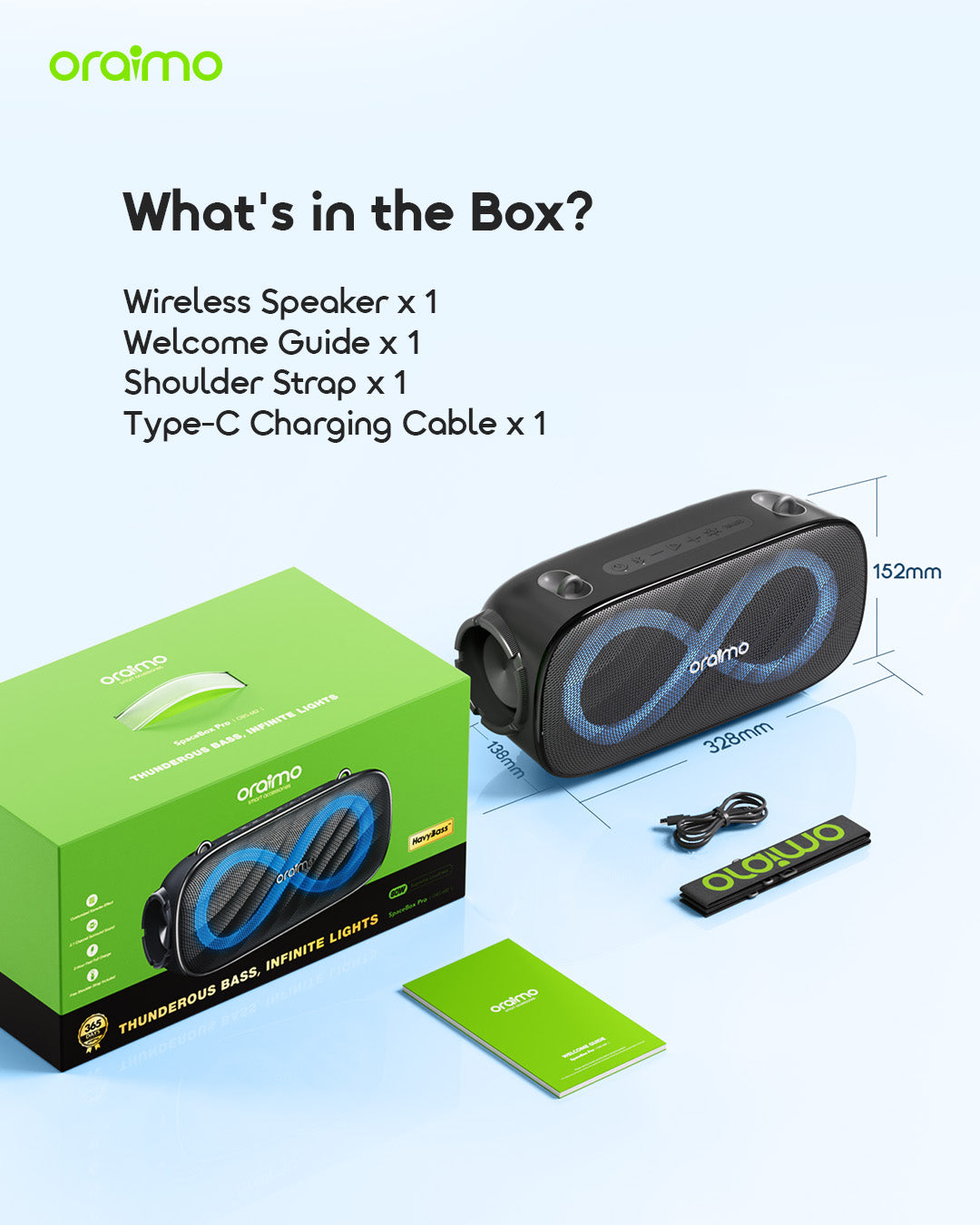 Oraimo SpaceBox Pro Speaker OBS-682