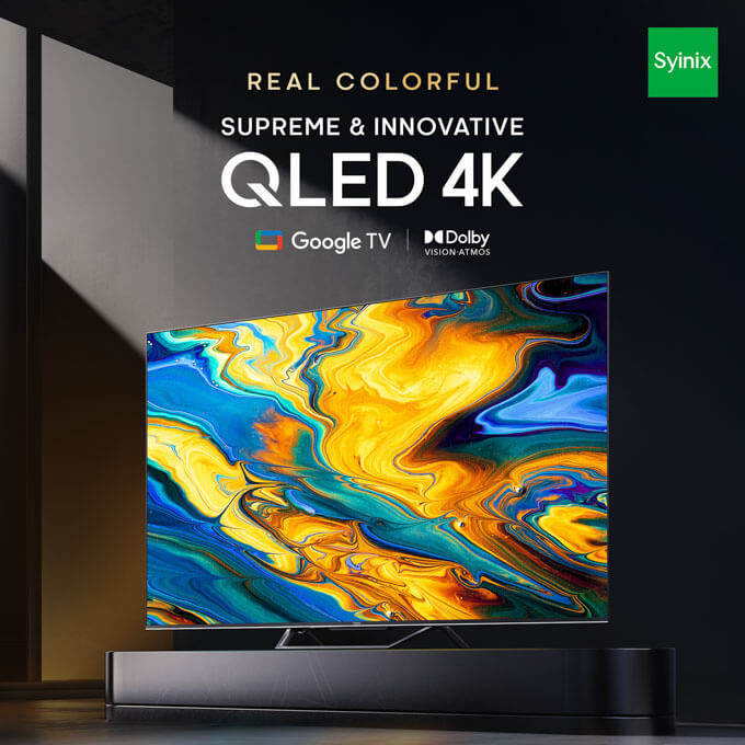 Syinix 65 inch Q61 4K QLED Google TV-65Q61