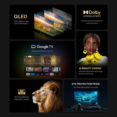 Syinix 65 inch Q61 4K QLED Google TV-65Q61