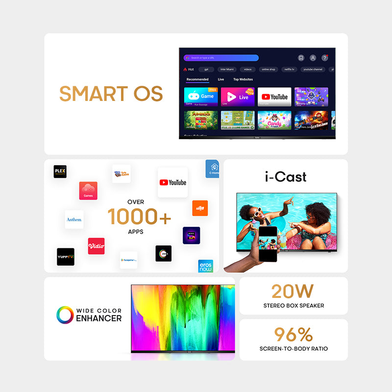 Syinix Smart TV 43 inch 43S65H