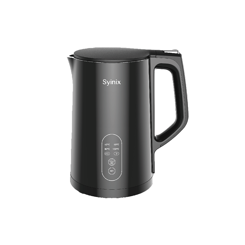 Syinix Digital Kettle Sterilised Food-Grade Stainless Steel Black 1.7L SKE20E1