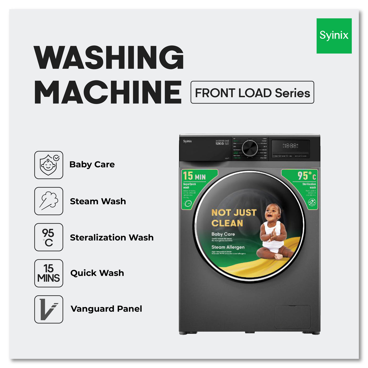 Washing Machine - 12kg Front Load