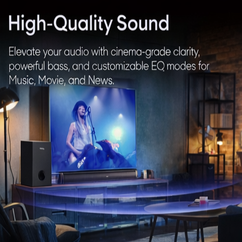 Syinix Soundbar Bluetooth 80W Black SYN-SB580